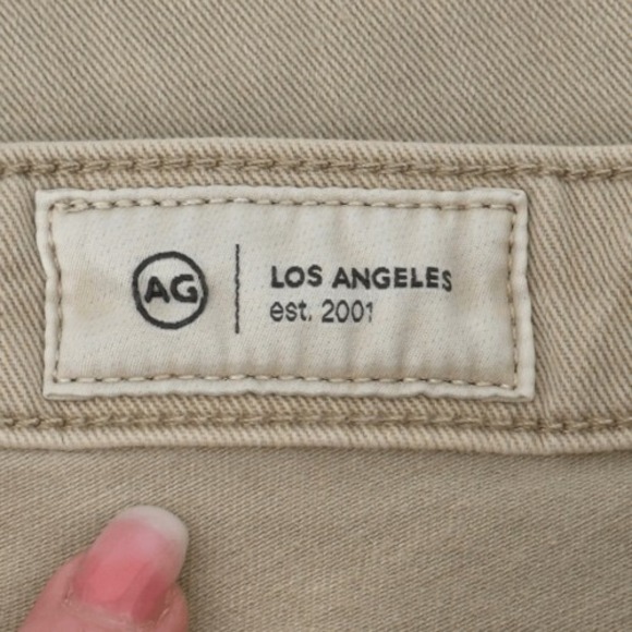 AG‎ Adriano Goldschmied Prima Ankle Cigarette Jeans Beige Khaki Size 26 - Picture 11 of 14